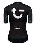 MONTON Cycling short sleeve jersey - SKULL SYMBOLS LADY - white/black