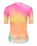 MONTON Cycling short sleeve jersey - SKULL NORTHERNLIGHTS LADY - yellow/pink