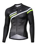 MONTON Cycling summer long sleeve jersey - FLYBY SUMMER - black