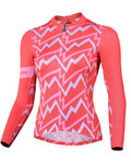 MONTON Cycling summer long sleeve jersey - SONIC LADY SUMMER - orange