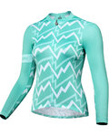 MONTON Cycling summer long sleeve jersey - SONIC LADY SUMMER - green