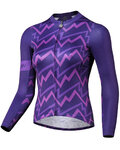 MONTON Cycling summer long sleeve jersey - SONIC LADY SUMMER - purple