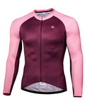 MONTON Cycling summer long sleeve jersey - LEJO SUMMER - pink