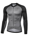 MONTON Cycling summer long sleeve jersey - LEJO SUMMER - grey