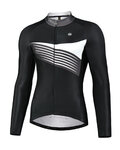 MONTON Cycling winter long sleeve jersey - LELOI WINTER - black/grey