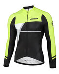 MONTON Cycling winter long sleeve jersey - SIMPO WINTER - green/black