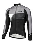 MONTON Cycling winter long sleeve jersey - SIMPO WINTER - grey/black