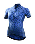 MONTON Cycling short sleeve jersey - CHEETAH LADY - blue
