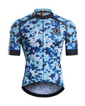 MONTON Cycling short sleeve jersey - FIRMAMENT 2 - blue/black