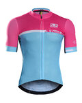 MONTON Cycling short sleeve jersey - CANDY FLOSS - pink/blue