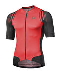 MONTON Cycling short sleeve jersey - SUNYI - red/black