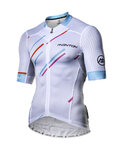 MONTON Cycling short sleeve jersey - COLORE PIOGGIA - white