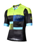 MONTON Cycling short sleeve jersey - CONCRETE JUNGLE - yellow/black