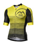 MONTON Cycling short sleeve jersey - GRADIANT FUN - yellow/black