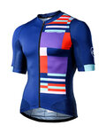 MONTON Cycling short sleeve jersey - MONDRIAN - blue