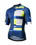 MONTON Cycling short sleeve jersey - MONDRIAN - blue/white