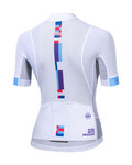 MONTON Cycling short sleeve jersey - MONDRIAN LADY - white