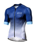 MONTON Cycling short sleeve jersey - GEO-SCALE - blue