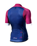 MONTON Cycling short sleeve jersey - GEO-SCALE CLARET - blue/pink