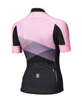 MONTON Cycling short sleeve jersey - MAGIC LAND LADY - pink/black