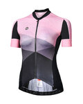 MONTON Cycling short sleeve jersey - MAGIC LAND LADY - pink/black