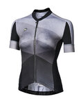 MONTON Cycling short sleeve jersey - MAGIC LAND LADY - grey/black