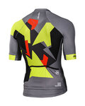 MONTON Cycling short sleeve jersey - CINDER - yellow/grey