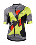 MONTON Cycling short sleeve jersey - CINDER - yellow/grey