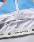 MONTON Cycling short sleeve jersey - CINDER - white