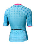 MONTON Cycling short sleeve jersey - RUBBER CHAIN - turquoise