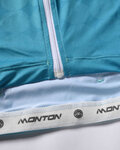 MONTON Cycling short sleeve jersey - RUBBER CHAIN - turquoise