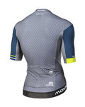 MONTON Cycling short sleeve jersey - VENUCIA - yellow/blue/grey