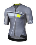 MONTON Cycling short sleeve jersey - PRISMA - grey