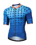 MONTON Cycling short sleeve jersey - RUBBER CHAIN - blue