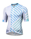 MONTON Cycling short sleeve jersey - TRAFICCO - white/blue