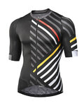 MONTON Cycling short sleeve jersey - TRAFICCO - yellow/black/red