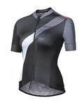 MONTON Cycling short sleeve jersey - MAJOR LADY - black/white/grey