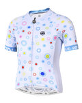 MONTON Cycling short sleeve jersey - LOEWI KIDS - white