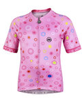 MONTON Cycling short sleeve jersey - LOEWI KIDS - pink