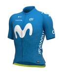 ALÉ Cycling short sleeve jersey - MOVISTAR 2021 PR-R - light blue