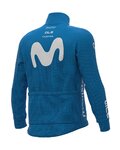 ALÉ Cycling thermal jacket - MOVISTAR 2020 - light blue