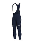 ALÉ Cycling long bib trousers - MOVISTAR 2020 WINTER - blue