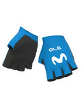 ALÉ Cycling fingerless gloves - MOVISTAR 2021 - light blue