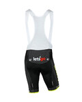 GIORDANA Cycling bib shorts - MITCHELTON-SCOTT '20 - black/yellow