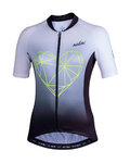 NALINI Cycling short sleeve jersey - AIS CHIC 2.0 LADY - grey/black