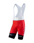 NALINI Cycling bib shorts - COFIDIS 2020 - black/red