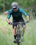 NALINI Cycling summer long sleeve jersey - AIS HILL MTB - black/green