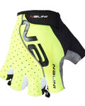 NALINI Cycling fingerless gloves - RED - yellow
