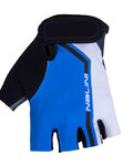 NALINI Cycling fingerless gloves - AIS SALITA  - white/blue/black