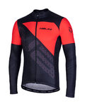 NALINI Cycling summer long sleeve jersey - AIS FATICA SUMMER - red/black